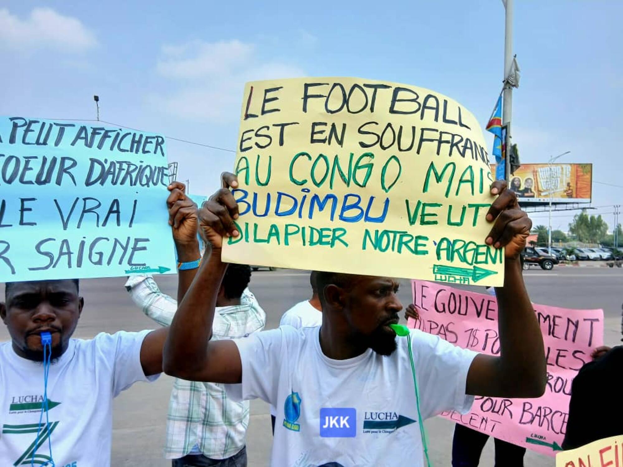 Congo FC Barcelona protesta